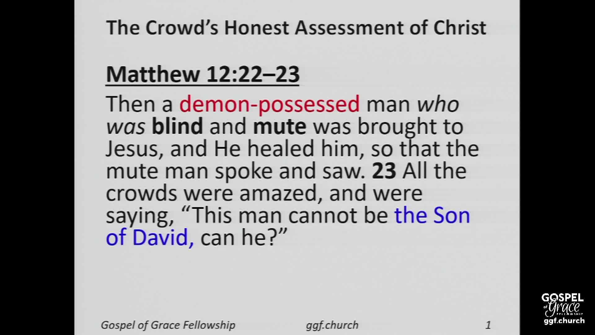 Thumbnail image for Gospel of Grace Fellowship